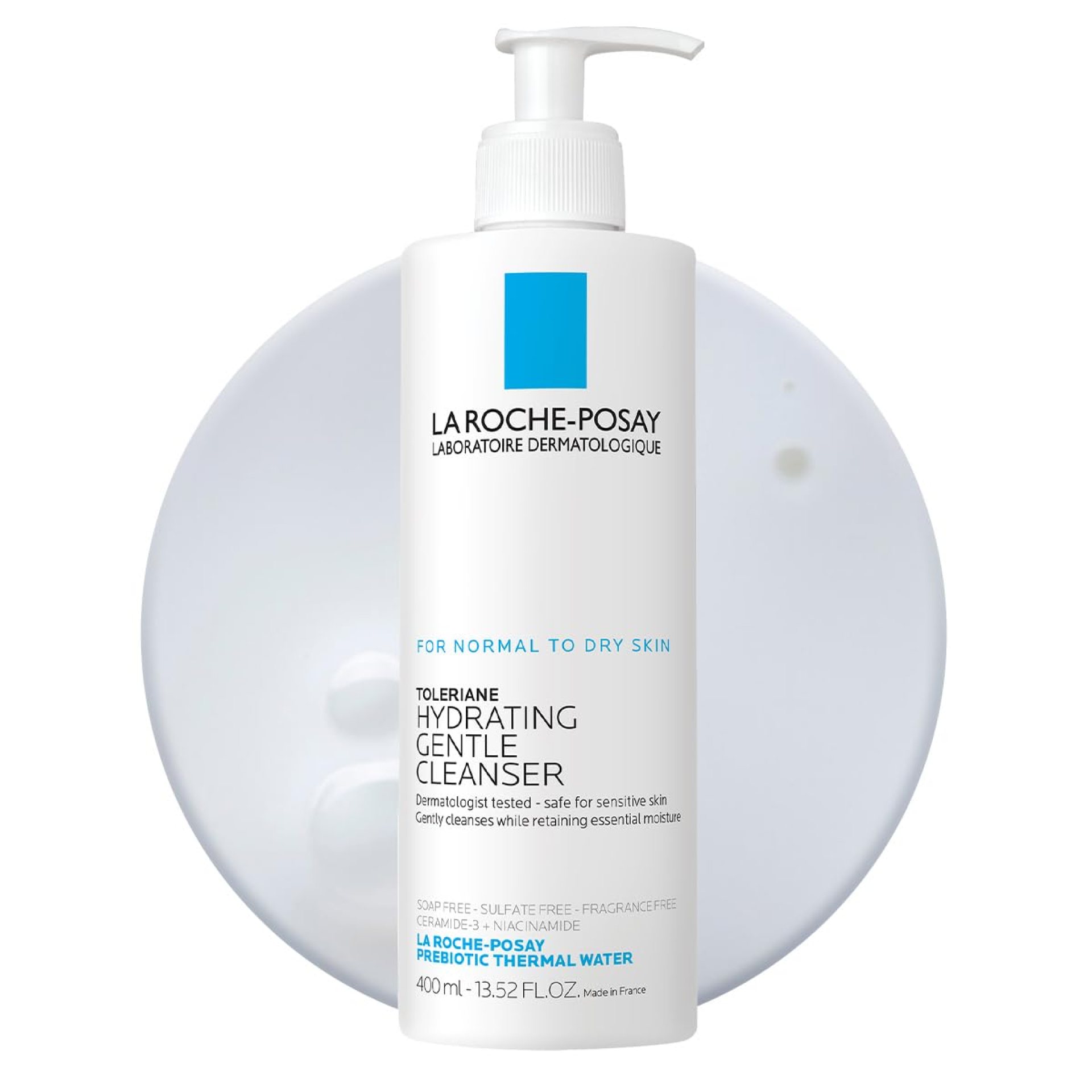 La Roche-Posay Toleriane Hydrating Gentle Face Cleanser, Hydrating Facial Cleanser With Niacinamide + Ceramides, Daily Face Wash For Dry Skin To Normal Skin, Sensitive Skin Tested, Fragrance Free La Roche-Posay Toleriane Hydrating Gentle Face Cleanser, Hydrating Facial Cleanser With Niacinamide + Ceramides, Daily Face Wash For Dry Skin To Normal Skin, Sensitive Skin Tested, Fragrance Free
