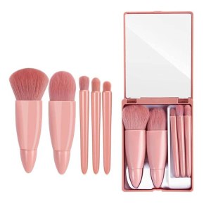 Easy-taken Travel Makeup Brush Set, COSHINE 5pcs Mini...