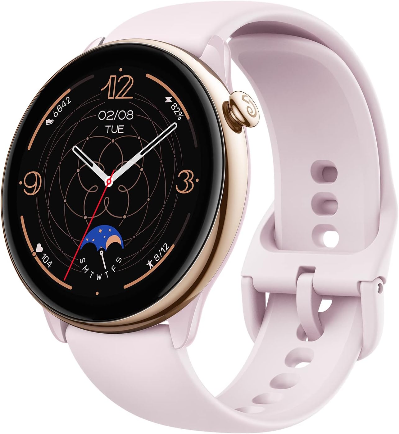 Amazfit GTR Mini Smart Watch 43mm, 14-Day Battery Life, GPS, AI Fitness App Enabled, Heart Rate & Sleep Health Monitoring, 120+ Sports Modes, 5 ATM Water Resistance, Android iPhone Compatible, Pink Amazfit GTR Mini Smart Watch 43mm, 14-Day Battery Life, GPS, AI Fitness App Enabled, Heart Rate & Sleep Health Monitoring, 120+ Sports Modes, 5 ATM Water Resistance, Android iPhone Compatible, Pink