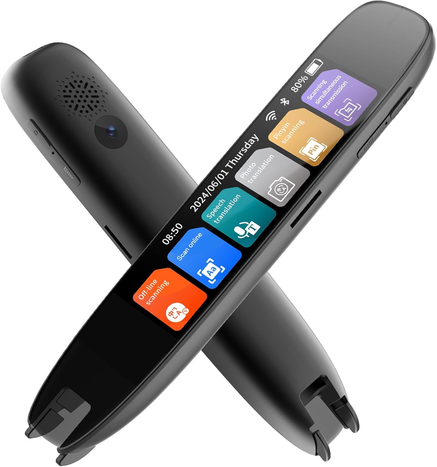 Upgraded Scan Reader Pen, Portable 134 Language Translator Device, Scan Reader Pen for Voice Translator Device, Wi-Fi Wireless Reading Pen for Dyslexia, Wireless Language Translator (Black-A) Upgraded Scan Reader Pen, Portable 134 Language Translator Device, Scan Reader Pen for Voice Translator Device, Wi-Fi Wireless Reading Pen for Dyslexia, Wireless Language Translator (Black-A)