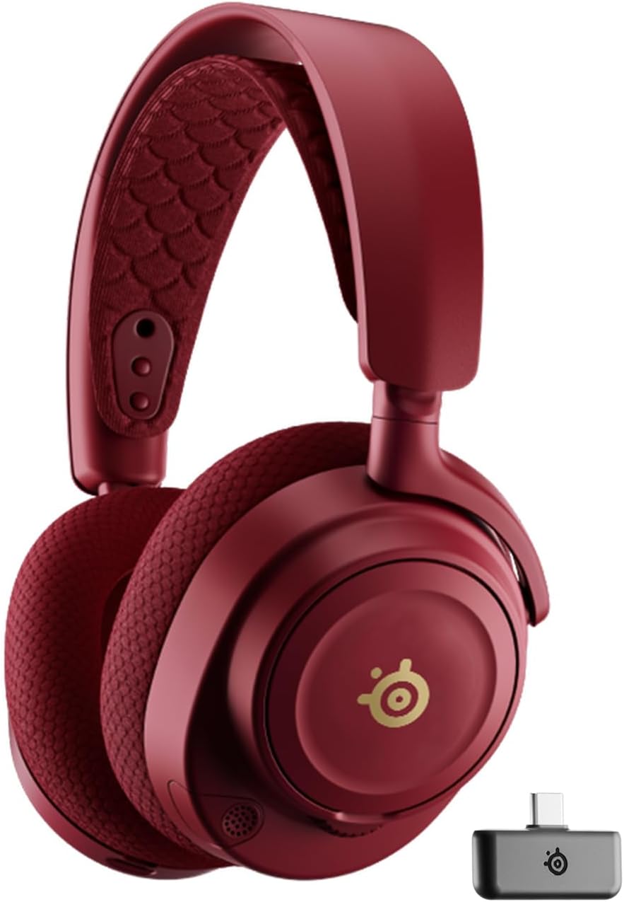 SteelSeries Arctis Nova 7 Wireless Multi-Platform Gaming Headset – Dragon Edition – Two Speaker Plate Sets — Dual Wireless 2.4GHz & Bluetooth – 38 HR Fast Charge Battery – PC, PS, Mac, Mobile, Switch SteelSeries Arctis Nova 7 Wireless Multi-Platform Gaming Headset – Dragon Edition – Two Speaker Plate Sets — Dual Wireless 2.4GHz & Bluetooth – 38 HR Fast Charge Battery – PC, PS, Mac, Mobile, Switch