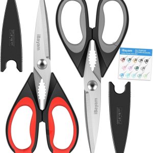 iBayam Kitchen Scissors All Purpose Heavy Duty, Kitchen...