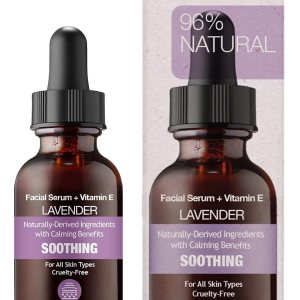 96% NATURAL LAVENDER Facial Serum for Day and Night...