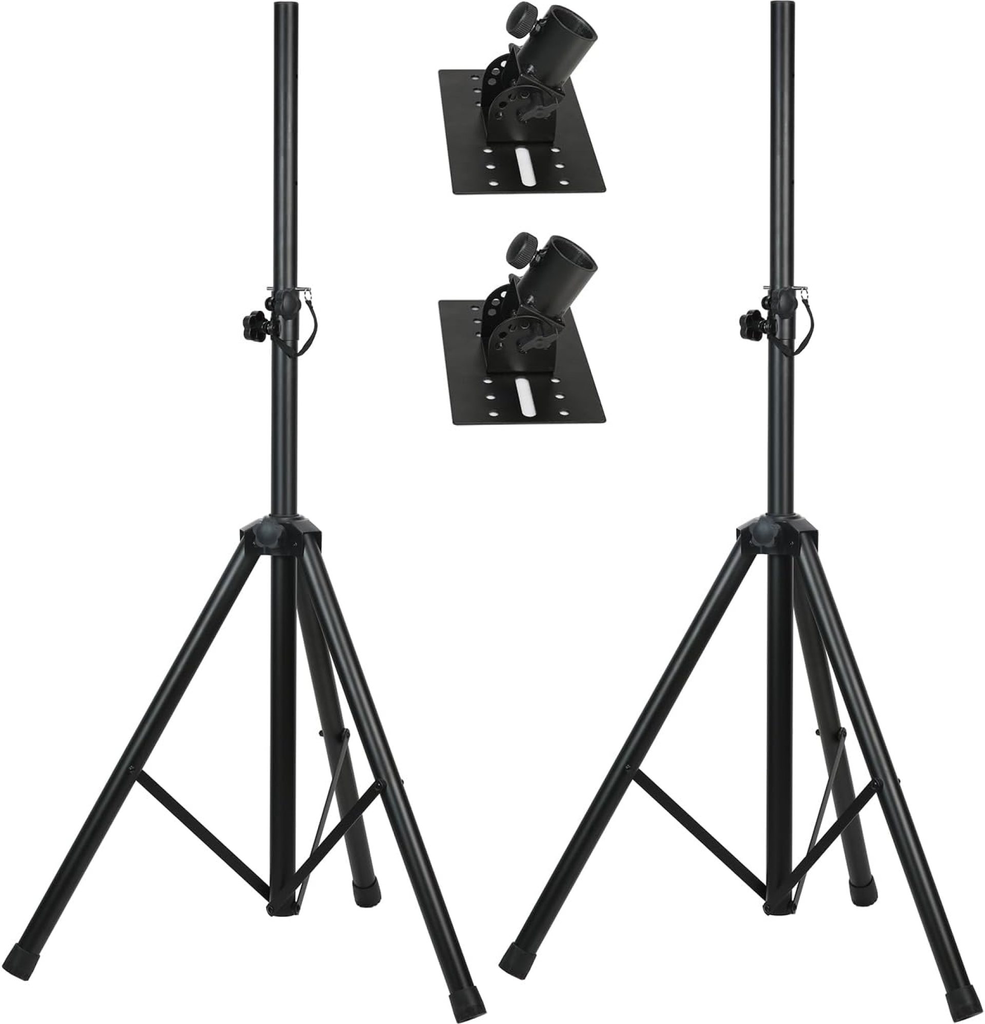 Heavy Duty Speaker Stand, PA Speaker Stand,Speaker Tripod Stand, Adjustable Height from 44 to 72 Inches,Hold up to 150lbs, HD-300 (2 Packs Black) Heavy Duty Speaker Stand, PA Speaker Stand,Speaker Tripod Stand, Adjustable Height from 44 to 72 Inches,Hold up to 150lbs, HD-300 (2 Packs Black)