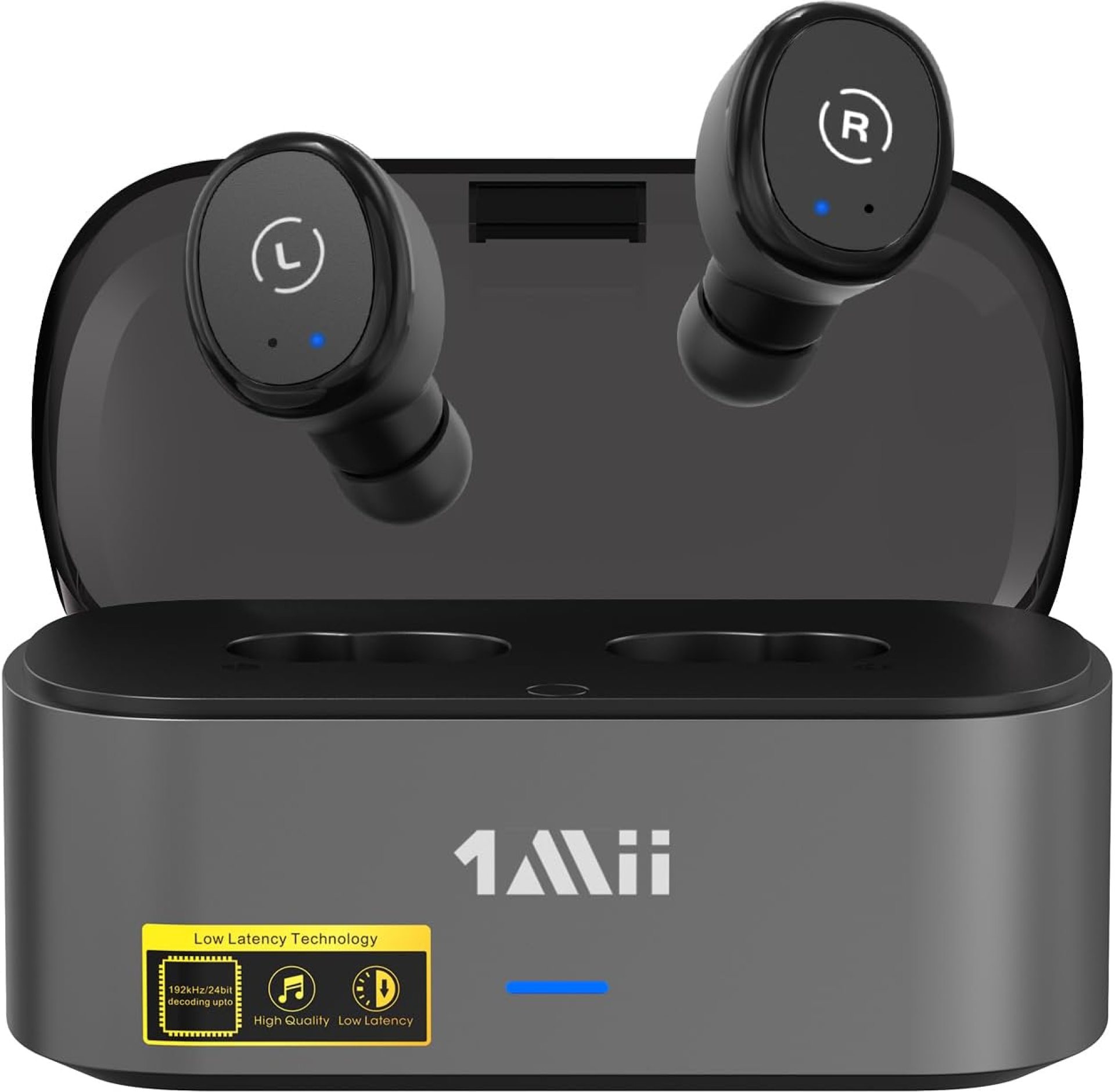 1Mii Wireless Earbuds for TV Watching, TV Headphones Wireless for Seniors with Transmitter Charging Base, Low Latency, Plug and Play, Compatible with TVs with Optical, AUX, or RCA Audio Output 1Mii Wireless Earbuds for TV Watching, TV Headphones Wireless for Seniors with Transmitter Charging Base, Low Latency, Plug and Play, Compatible with TVs with Optical, AUX, or RCA Audio Output