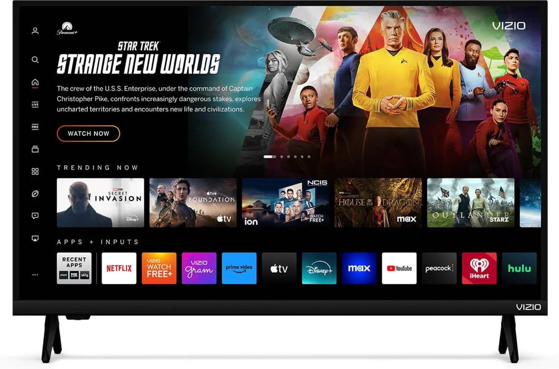 VIZIO 40 Inch V Series FHD LED Smart TV 1080p Bluetooth Compatible, with HDR/HDR10 HLG, Airplay 2, Chromecast Built-in, HDMI VRR and DTS Virtual X (VFD40M-0810) (Renewed) VIZIO 40 Inch V Series FHD LED Smart TV 1080p Bluetooth Compatible, with HDR/HDR10 HLG, Airplay 2, Chromecast Built-in, HDMI VRR and DTS Virtual X (VFD40M-0810) (Renewed)