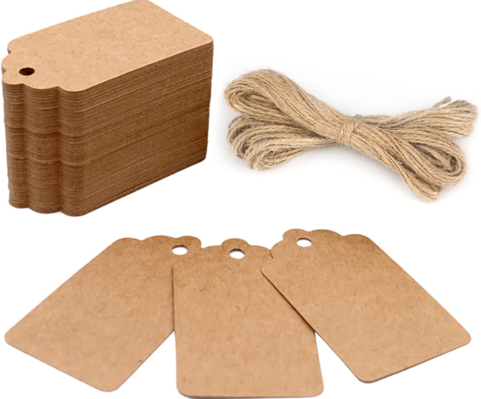 G2PLUS 100PCS Kraft Paper Gift Tags with String, 2.8×1.6 in Blank Gift Tags, Marking Price Tag, Writable Hanging Label Present Name Tag for Gift Wrapping, Gift Bags, Holiday Arts & Crafts G2PLUS 100PCS Kraft Paper Gift Tags with String, 2.8×1.6 in Blank Gift Tags, Marking Price Tag, Writable Hanging Label Present Name Tag for Gift Wrapping, Gift Bags, Holiday Arts & Crafts