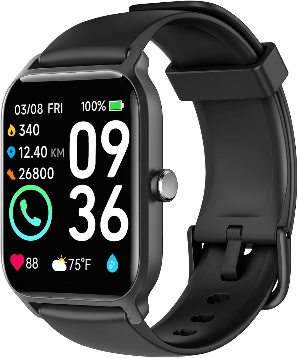 Smart Watch for Men(Answer/Make Call),Alexa Built-in,1.8″Fitness Tracker with Heart Rate Sleep SpO2 Monitor,100 Sport Mode,5ATM Waterproof,Activity Trackers and Smartwatches for iOS and Android Phones Smart Watch for Men(Answer/Make Call),Alexa Built-in,1.8″Fitness Tracker with Heart Rate Sleep SpO2 Monitor,100 Sport Mode,5ATM Waterproof,Activity Trackers and Smartwatches for iOS and Android Phones
