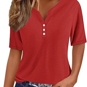 LRMQS Summer Tops for Women 2024 Trendy Vacation Short...