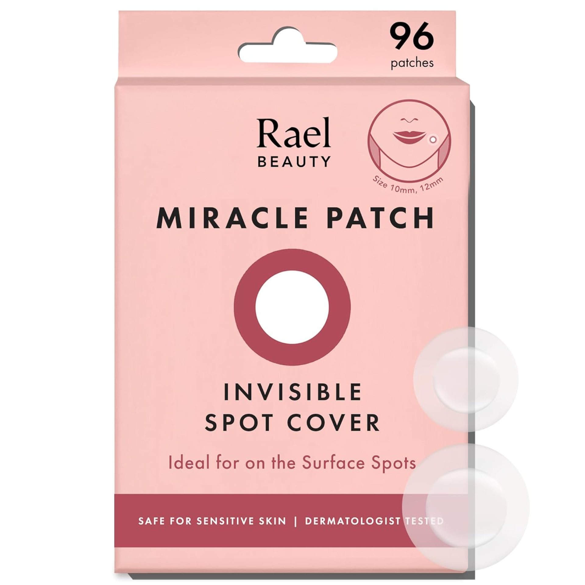 Rael Pimple Patches, Miracle Invisible Spot Cover – Hydrocolloid Acne Patch, Treatment for Breakouts, Absorbs Zits & Blemish, Korean Skin Care, 2 Sizes (96 Count) Rael Pimple Patches, Miracle Invisible Spot Cover – Hydrocolloid Acne Patch, Treatment for Breakouts, Absorbs Zits & Blemish, Korean Skin Care, 2 Sizes (96 Count)