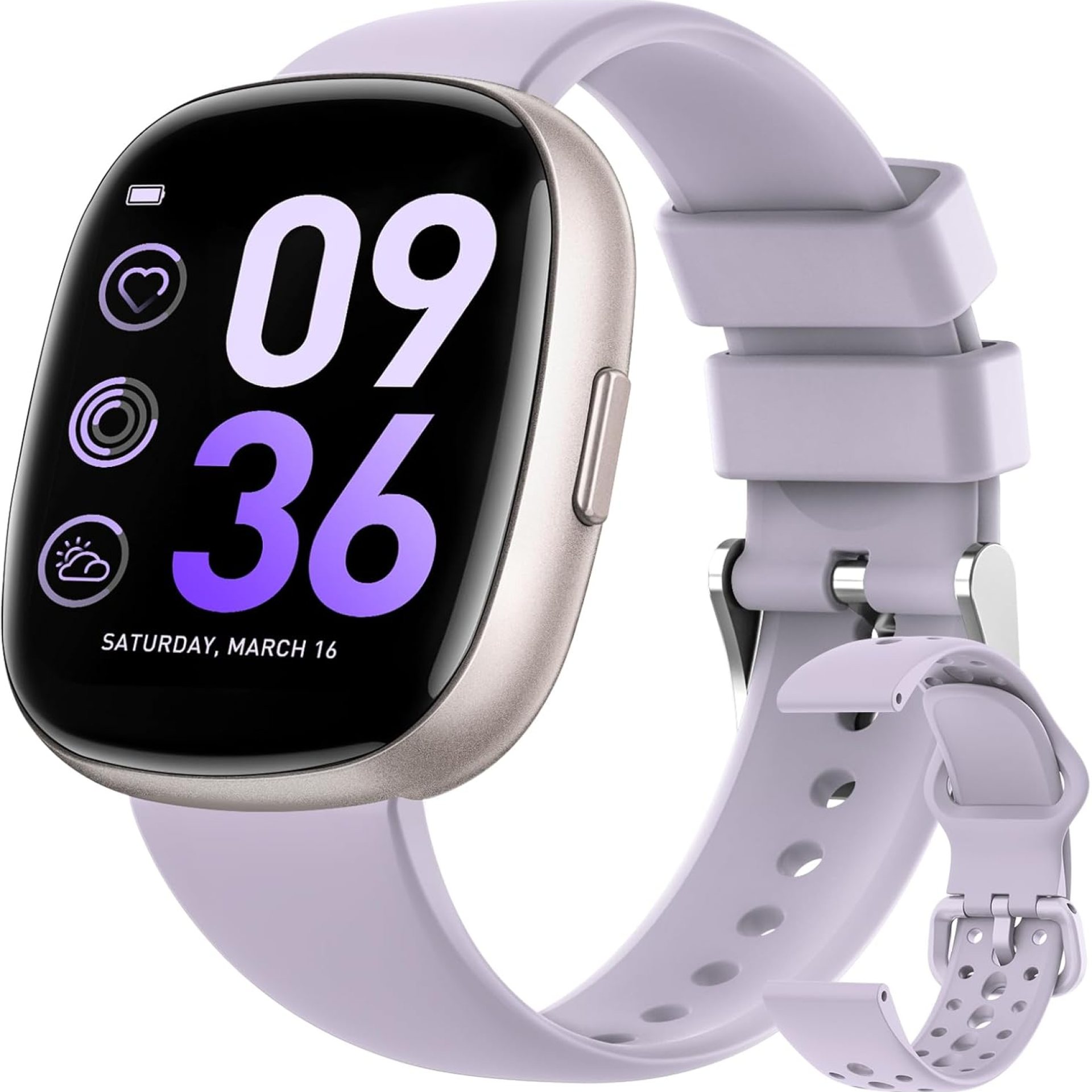 Smart Watches for Men Women Fitness: Fitness Tracker with Blutooth Call 24H Heart Rate SpO2 Sleep Monitor 5ATM Waterproof 120+ Sport Mode Smartwatch Compatible with iPhone Android Phones (Lavender) Smart Watches for Men Women Fitness: Fitness Tracker with Blutooth Call 24H Heart Rate SpO2 Sleep Monitor 5ATM Waterproof 120+ Sport Mode Smartwatch Compatible with iPhone Android Phones (Lavender)