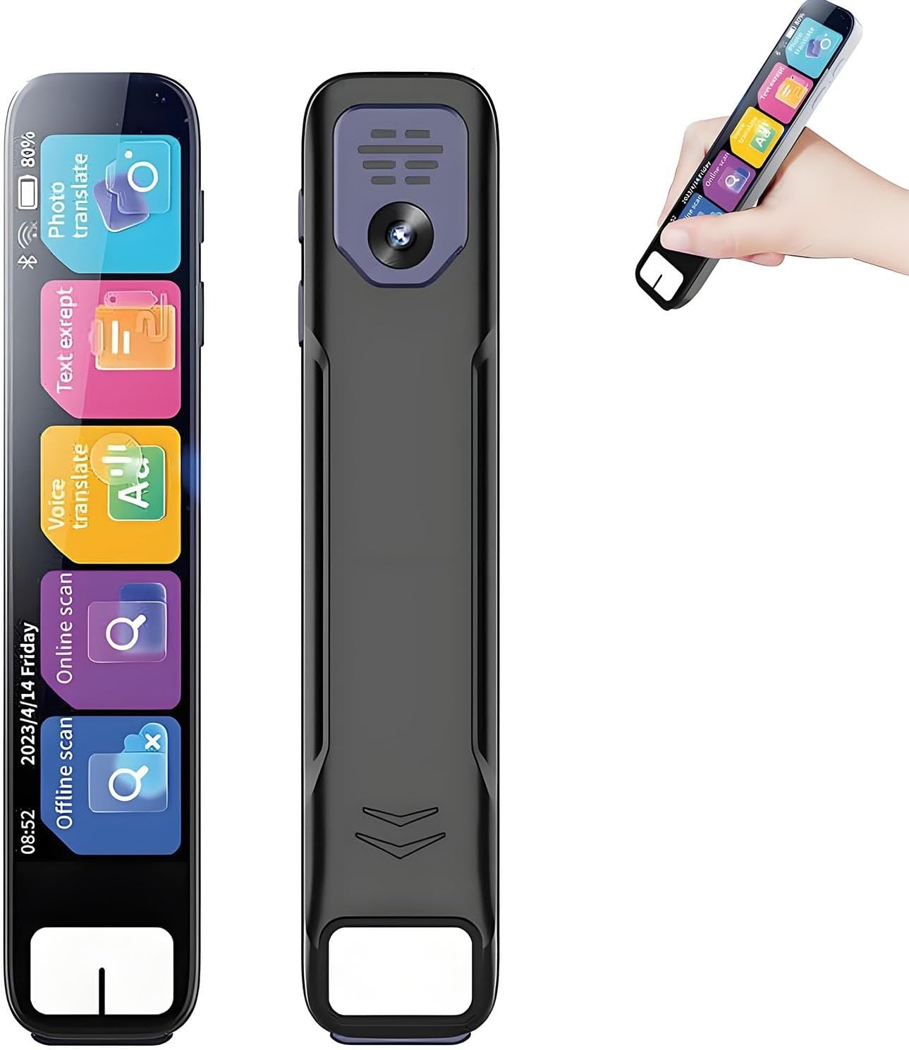Scan Sense Pen, ScanSense AI Smart Pen, Instant AI Answers for Math, History & More Offline Translation (60+ Languages), Camera, Bluetooth, Music & File Storage(Black) Scan Sense Pen, ScanSense AI Smart Pen, Instant AI Answers for Math, History & More Offline Translation (60+ Languages), Camera, Bluetooth, Music & File Storage(Black)