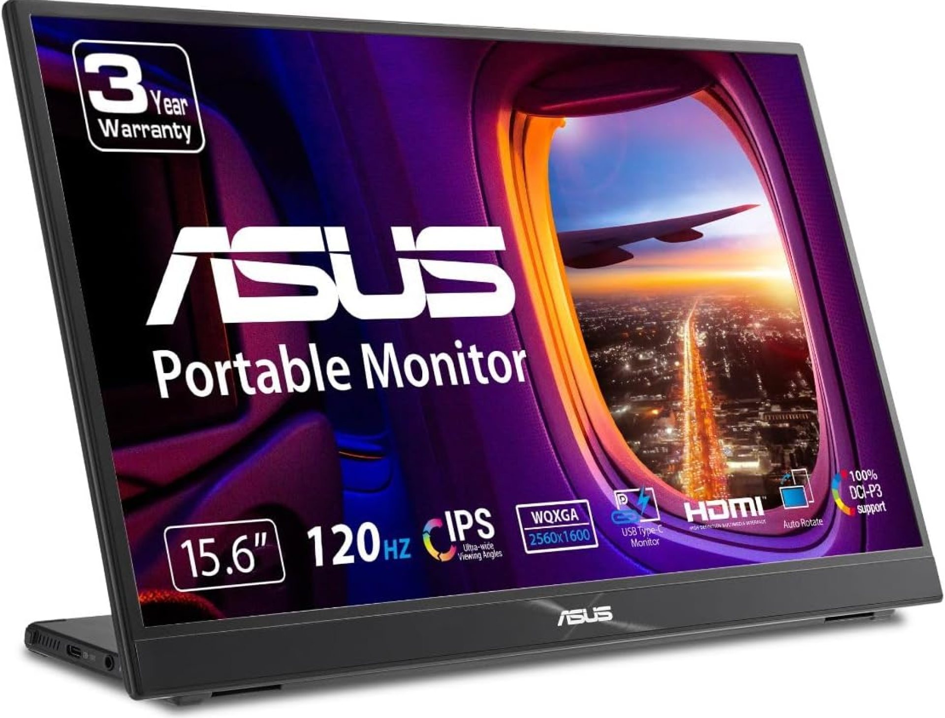 Asus ZenScreen MB16QHG 16″ WQXGA LED Monitor – 16:10-16″ Class – in-Plane Switching (IPS) Technology – LED Backlight – 2560 x 1600-16.7 Million Colors – 500 Nit – 5 ms – 120 Hz Refresh R Asus ZenScreen MB16QHG 16″ WQXGA LED Monitor – 16:10-16″ Class – in-Plane Switching (IPS) Technology – LED Backlight – 2560 x 1600-16.7 Million Colors – 500 Nit – 5 ms – 120 Hz Refresh R
