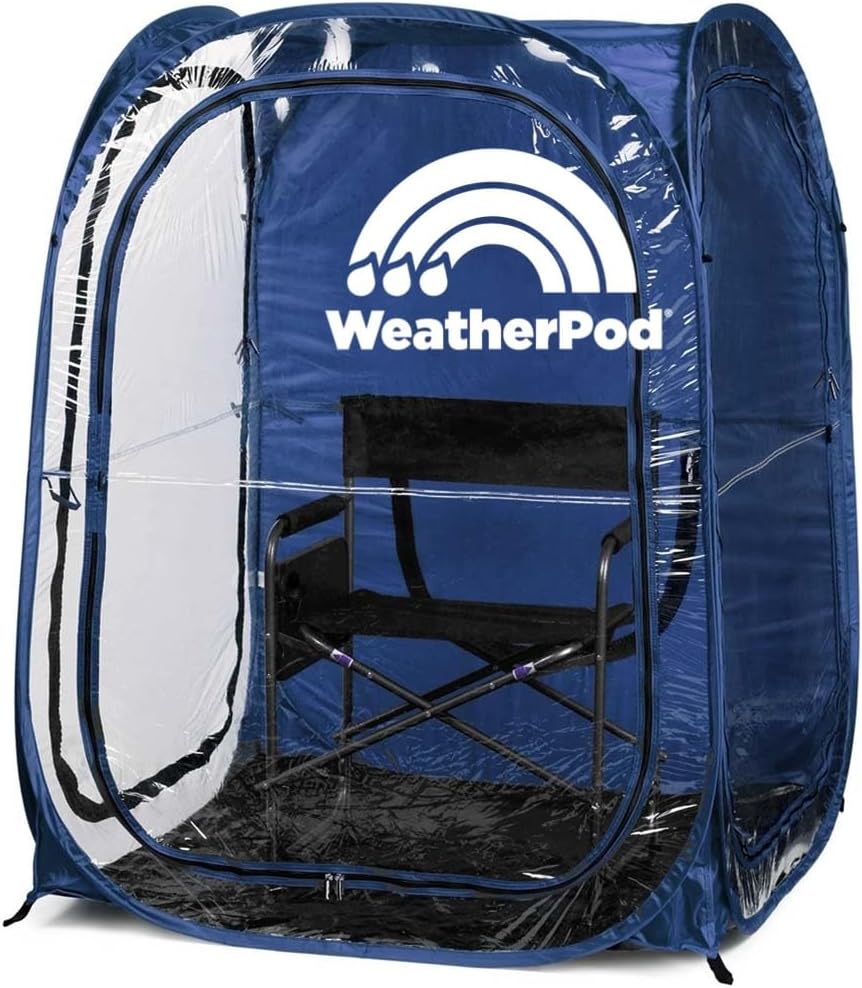WeatherPod® The Original Shark Tank MyPod™ – Stay Warm, Dry, and Out of The Sun – Weather Pod for Sports, Rain, or Wind – Simple to Set Up and Tear Down WeatherPod® The Original Shark Tank MyPod™ – Stay Warm, Dry, and Out of The Sun – Weather Pod for Sports, Rain, or Wind – Simple to Set Up and Tear Down