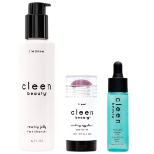 CLEEN BEAUTY Everyday Skincare 3-Piece Set | Rosehip...