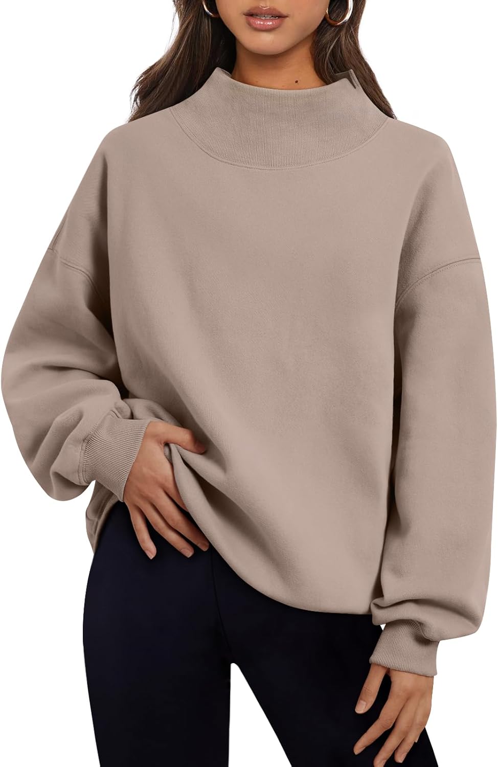 Trendy Queen Womens Oversized Sweatshirts Turtleneck Pullover Long Sleeve Hoodies Tops Fall Fashion Outfits 2025 Clothes Trendy Queen Womens Oversized Sweatshirts Turtleneck Pullover Long Sleeve Hoodies Tops Fall Fashion Outfits 2025 Clothes