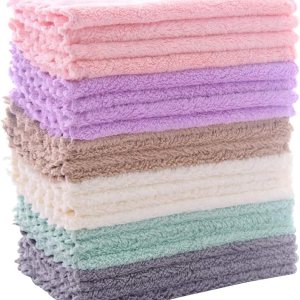 24 Pack Kitchen Dishcloths – Does Not Shed Fluff...