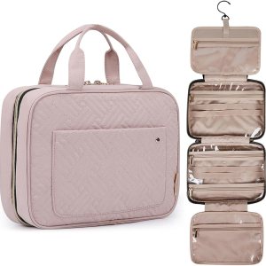 BAGSMART Toiletry Bag Travel Bag with Hanging Hook,...