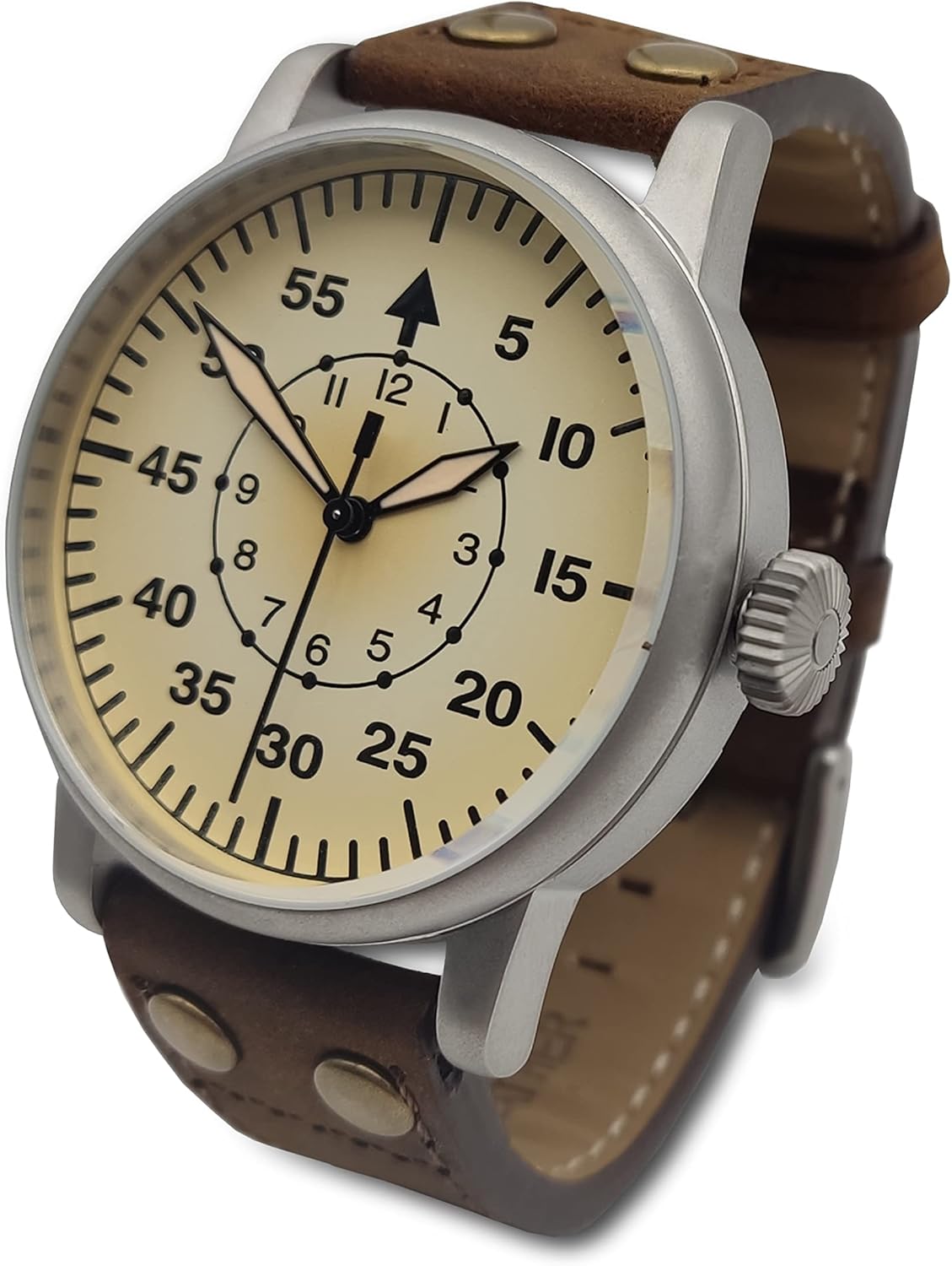 WW2 Military Watch – Vintage Luftwaffe Watch, Swiss-Quartz Movement with Genuine Leather Strap and 10 ATM Water Resistant. The Perfect WW2 Memorabilia. Mens Watches for Ever WW2 Military Watch – Vintage Luftwaffe Watch, Swiss-Quartz Movement with Genuine Leather Strap and 10 ATM Water Resistant. The Perfect WW2 Memorabilia. Mens Watches for Ever