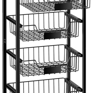 Fruit Basket, 5-Tier Utility Kitchen Organizer and...