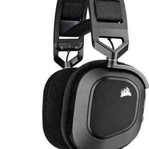 CORSAIR HS80 RGB WIRELESS Multiplatform Gaming Headset...