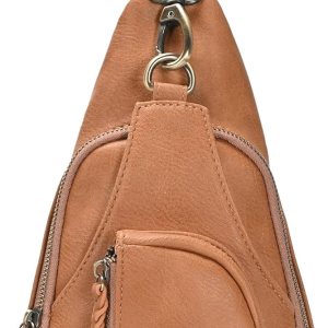 Antik Kraft Tasha Crossbody Sling (Camel) | Vegan Leather...