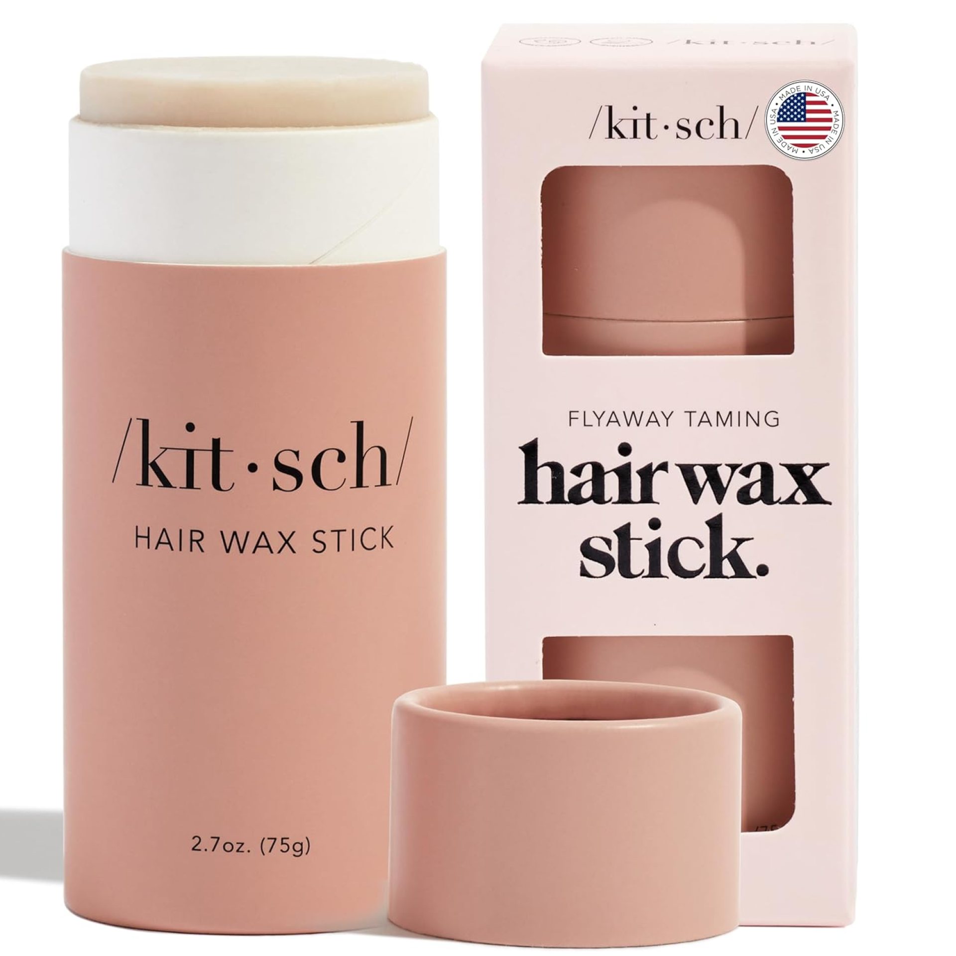 Kitsch Hair Wax Stick for Women & Men – Hair Slick Back Stick, Anti-Frizz and Fly Away Hair Tamer, No Residue Hair Finishing Stick for Flyaways, All Day Hold Styling Product for Smoothing Hair Strands Kitsch Hair Wax Stick for Women & Men – Hair Slick Back Stick, Anti-Frizz and Fly Away Hair Tamer, No Residue Hair Finishing Stick for Flyaways, All Day Hold Styling Product for Smoothing Hair Strands