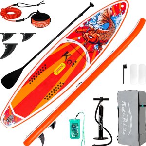 FEATH-R-LITE Inflatable Paddle Board Stand Up Paddleboards...
