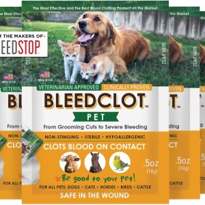 BleedClot Pet First Aid Blood Clotting Powder | The...