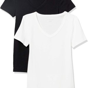 Amazon Essentials Women’s Slim-Fit Short-Sleeve...