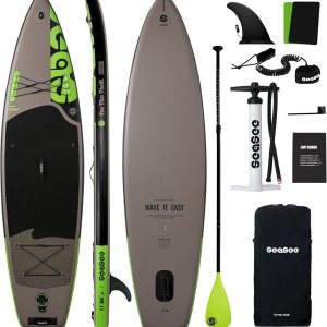 Inflatable Stand Up Paddle Board Includes Paddle, Dual...