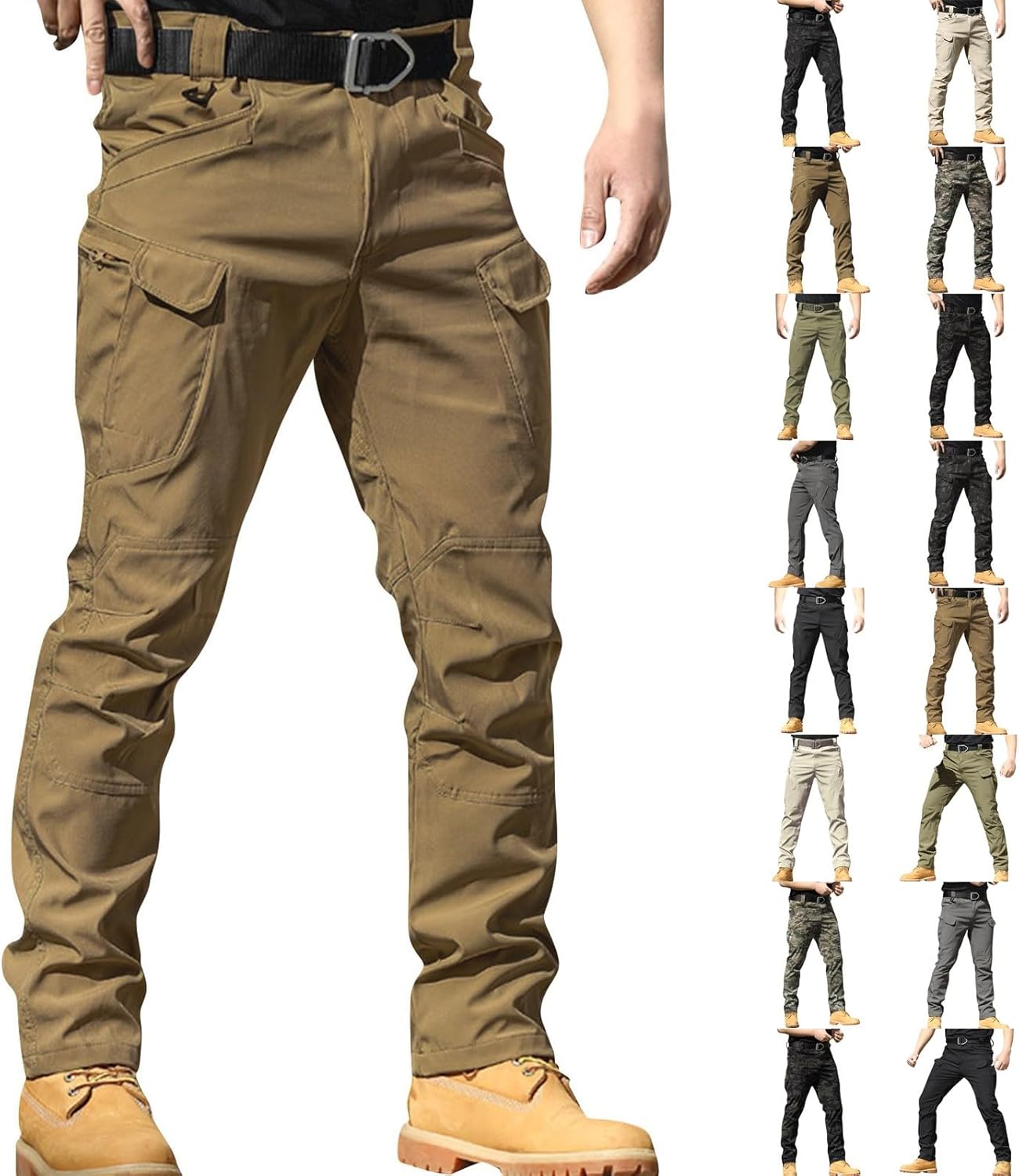 Mens Cargo Pants Baggy Outdoor Waterproof Hiking Work Pants Stretch Multi Pockets Lightweight Classic Tactical Pants Mens Cargo Pants Baggy Outdoor Waterproof Hiking Work Pants Stretch Multi Pockets Lightweight Classic Tactical Pants