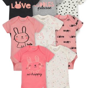 Onesies Brand baby-girls 8-pack Short Sleeve Mix &...