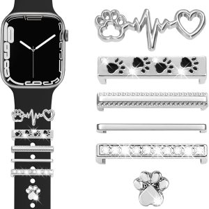 JR.DM Watch Band Charms with Decorative Bling Rings...