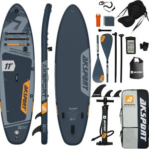 AKSPORT Inflatable Stand Up Paddle Board, SUP Board...
