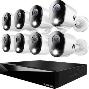 Night Owl 2-Way Audio 12 Channel DVR Video Home Security...