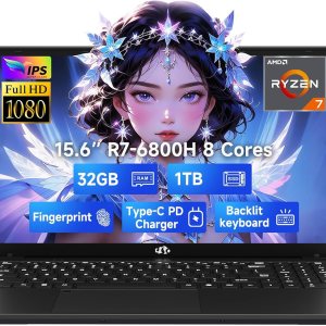 NIMO 15.6″ IPS FHD-Gaming-Laptop, 8 Cores AMD...