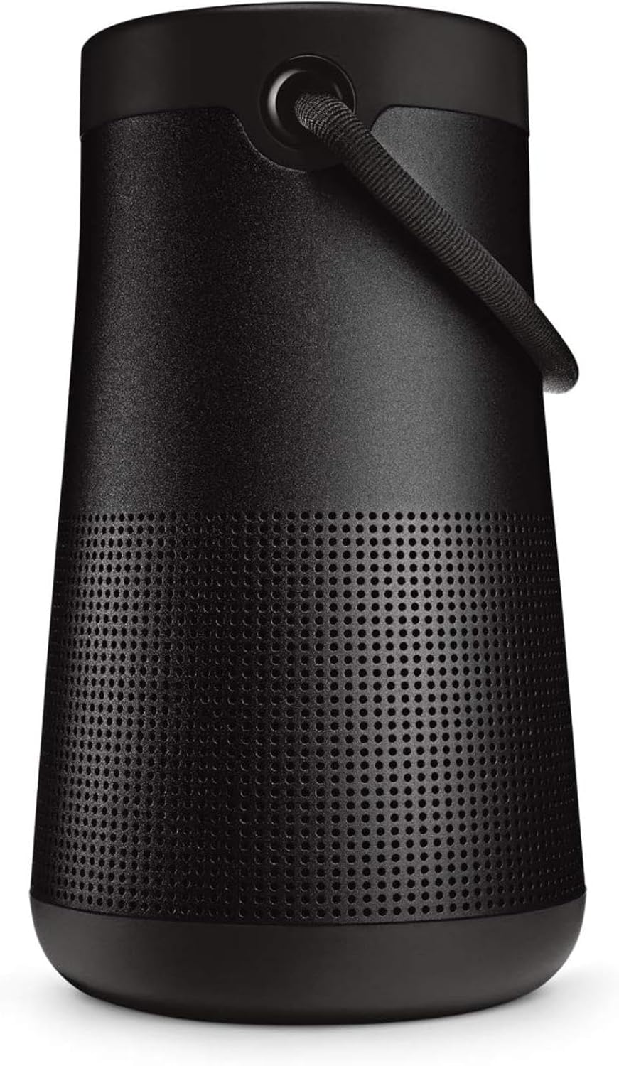 Bose SoundLink Revolve+ (Series II) Bluetooth Speaker, Portable Speaker with Microphone, Wireless and Water Resistant with 360 Degree Sound, Long Lasting Battery and Handle, Black Bose SoundLink Revolve+ (Series II) Bluetooth Speaker, Portable Speaker with Microphone, Wireless and Water Resistant with 360 Degree Sound, Long Lasting Battery and Handle, Black