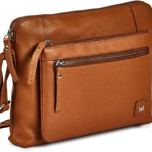 Wise Owl Accessories Small Soft Pebbled Real Leather...