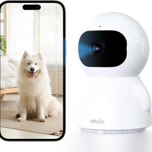 Security Camera Indoor Pan Tilt Cameras Home Security...