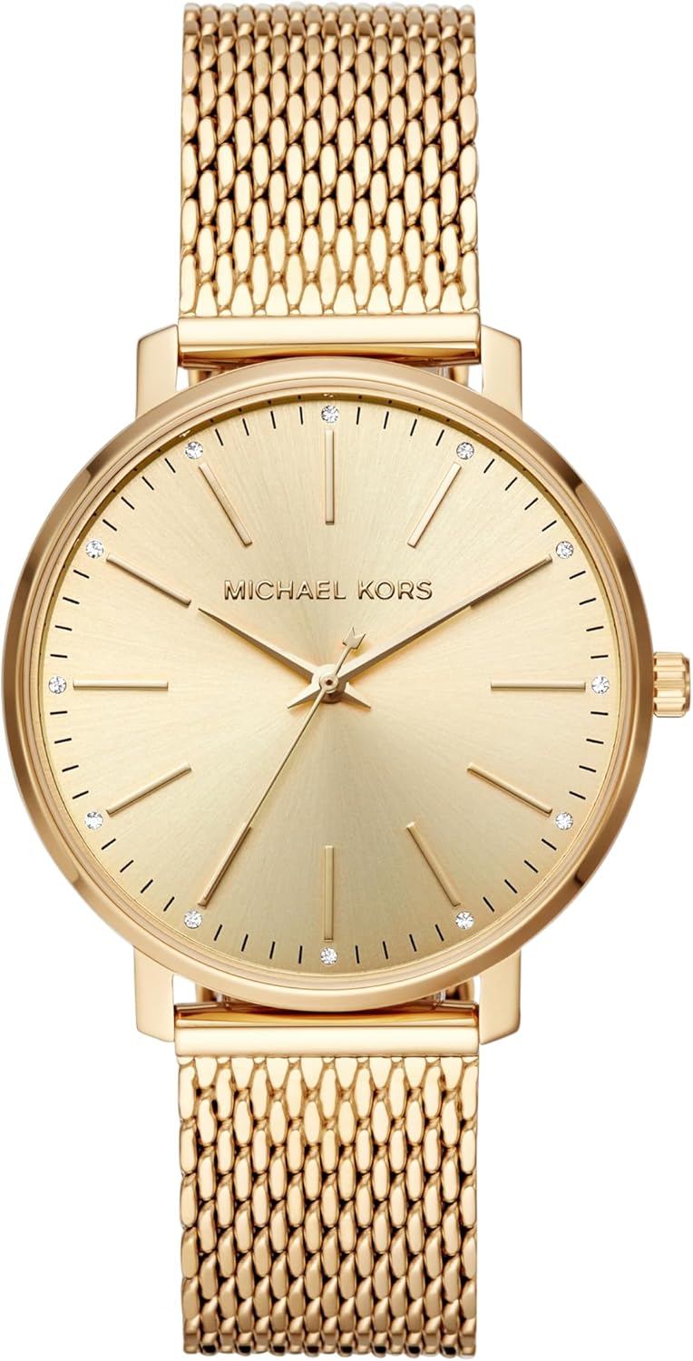 Michael Kors Pyper Three-Hand Gold-Tone Stainless Steel Mesh Women’s Watch (Model: MK4339) Michael Kors Pyper Three-Hand Gold-Tone Stainless Steel Mesh Women’s Watch (Model: MK4339)