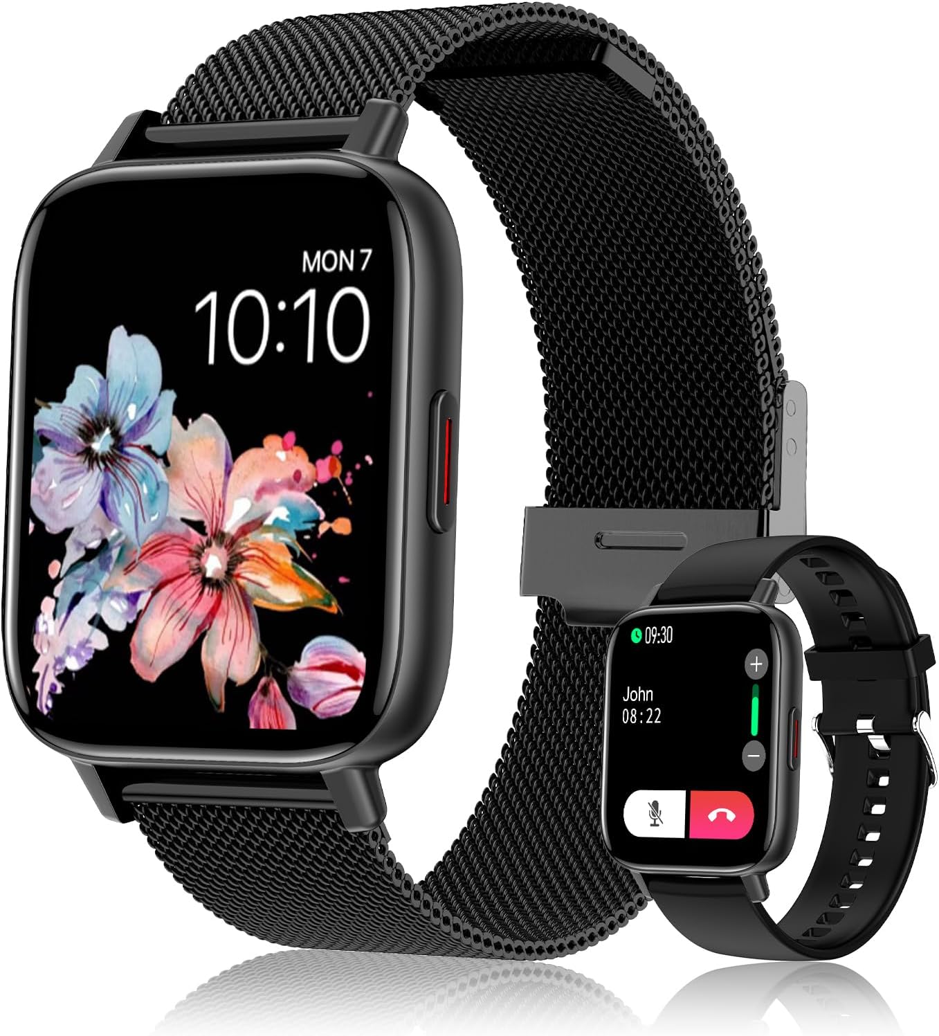 Smart Watch for Men Women, 1.69″ Full Touch Screen Fitness Smartwatch Compatible Android & iPhone, Bluetooth Call, Message Notifications, Activity Tracker, Health Monitor, Music Player Smart Watch for Men Women, 1.69″ Full Touch Screen Fitness Smartwatch Compatible Android & iPhone, Bluetooth Call, Message Notifications, Activity Tracker, Health Monitor, Music Player