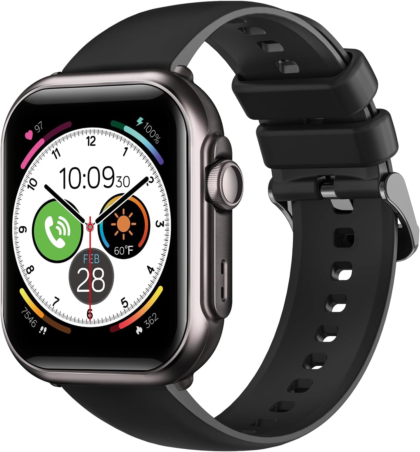 Smart Watches for Men Fitness Tracker: 1.85″ Smart watch with 1000 mAh 100 Day+Battery Life Make/Recive Call Heart Rate Blood Pressure SpO2 Sleep Monitor 120+ Sport Mode 5ATM for iPhone Android Phones Smart Watches for Men Fitness Tracker: 1.85″ Smart watch with 1000 mAh 100 Day+Battery Life Make/Recive Call Heart Rate Blood Pressure SpO2 Sleep Monitor 120+ Sport Mode 5ATM for iPhone Android Phones
