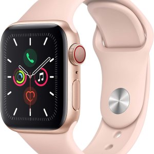 Apple Watch Series 5 (GPS + Cellular, 40MM) –...