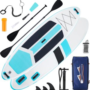 DUMOS Inflatable Stand Up Paddle Board, 10.5’×33”...