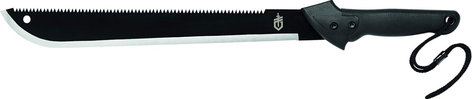 Gerber Gear Gator Machete 25″ with Plain Edge Blade and Saw, Gator Grip and Protective Sheath for Gardening, Survival, Hunting, Camping and Bushcraft, Black Gerber Gear Gator Machete 25″ with Plain Edge Blade and Saw, Gator Grip and Protective Sheath for Gardening, Survival, Hunting, Camping and Bushcraft, Black
