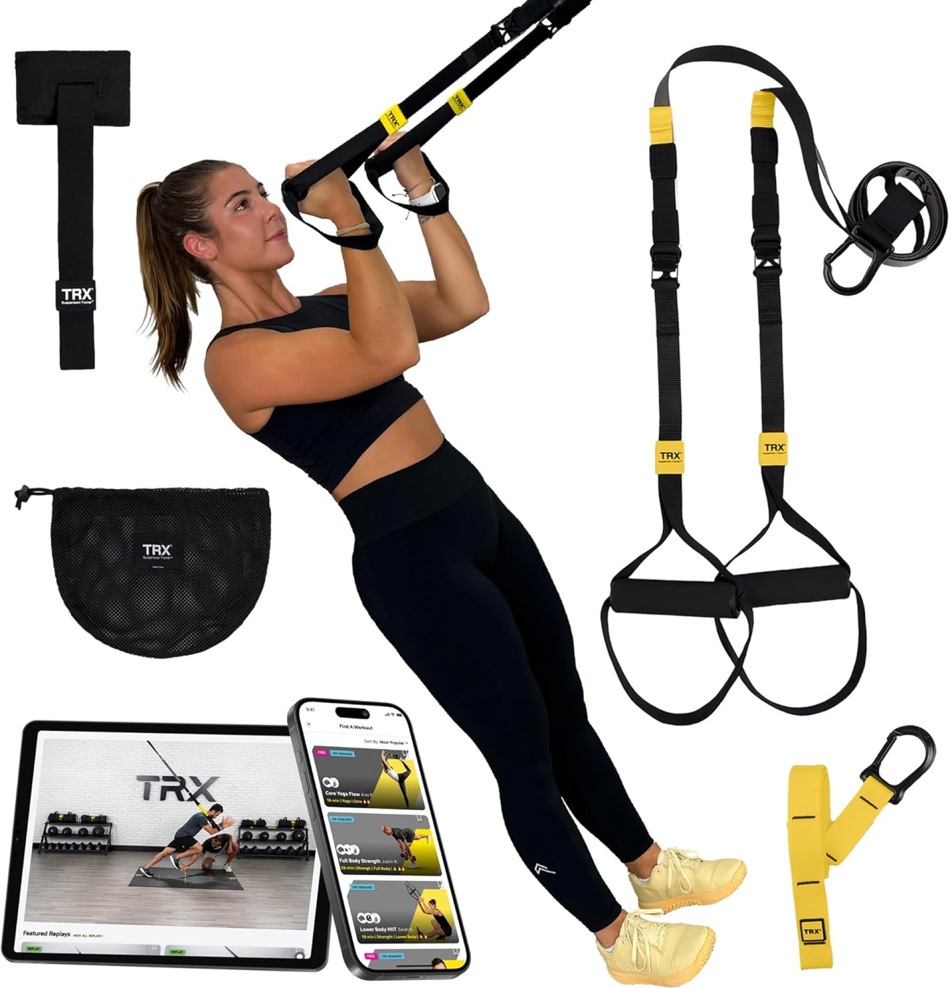TRX GO Suspension Trainer System, Full-Body Workout for All Levels & Goals, Lightweight & Portable, Fast, Fun & Effective Workouts, Home Gym Equipment or for Outdoor Workouts, Grey TRX GO Suspension Trainer System, Full-Body Workout for All Levels & Goals, Lightweight & Portable, Fast, Fun & Effective Workouts, Home Gym Equipment or for Outdoor Workouts, Grey