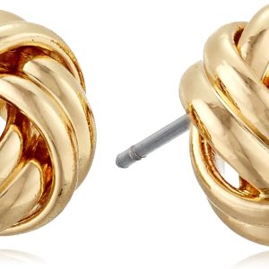 Anne Klein Women’s Pierced Earrings Knot Stud,...