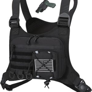Outdoor Sports Chest Bag for Men, Chest Vest Holster...