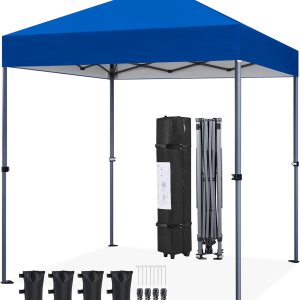 Yaheetech 6.6×6.6 Pop Up Canopy Easy Set-up Tent,...